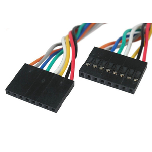 定制2.54毫米2针杜邦母2x公电缆10厘米UL1007镀锡铜导体聚氯乙烯绝缘分路器加长 - Product Image 2