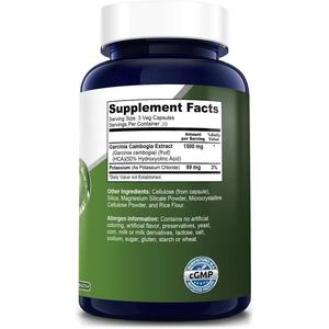 Kapsul Penurun Berat Badan OEM Kapsul Pelangsing Label Pribadi Pembakar Lemak Suplemen Herbal Kunyit + Garcinia Cambogia + Teh Hijau - Product Image 2