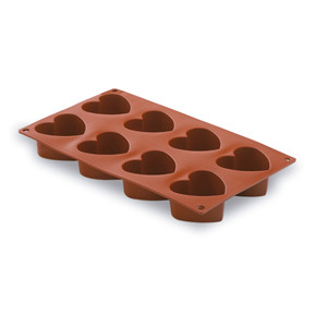 Stampo a cuore Pastryflex a 8 cavità per cottura e pasticceria - Product Image 1