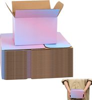 Boîte d'expédition multifonction en carton ondulé pour l'emballage, l'expédition, le déménagement et le stockage, boîte en carton économique pour les chaussettes, le savon, le parfum