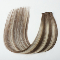 Extensions de cheveux naturels 100% vierges européennes à trame invisible Genius Weft, alignées aux cuticules, qualité Remy, vente en gros, très demandées