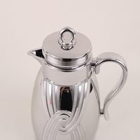 Mayflower Modern Sliver Tone 1 Liter Plastik Berlapis Kaca Teko Kopi Arab Teko Teh Vacuum Jug