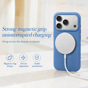 เคสโทรศัพท์ซิลิโคนเหลวแบบแม่เหล็กสำหรับ iPhone 17 Pro Max 10 สีลูกกวาด ป้องกันเต็มรูปแบบ ผิวสัมผัสนุ่ม รองรับการชาร์จไร้สาย - Product Image 3