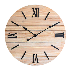 Rustic Frameless <strong>Extra</strong> <strong>Large</strong> 32 Inch Country Style Wooden <strong>Wall</strong> <strong>Clock</strong> for Farmhouse - Product Image 5