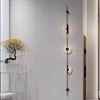 Applique murale LED en marbre naturel, style post-moderne, luxe léger, pour couloir, salon, mur de fond, avec structure en fer, pour la maison