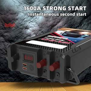โรงงานขายตรง เครื่องช่วยสตาร์ทรถยนต์ 12V 148000mah แหล่งจ่ายไฟฉุกเฉินสำหรับรถยนต์ดีเซลและเบนซิน พาวเวอร์แบงค์ อุปกรณ์ฉุกเฉิน - Product Image 4