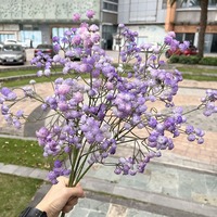 Bunga Baby's Breath Buatan dari Karet Lunak Putih 108 Tangkai, Dekorasi Pernikahan Ikat Tangan Grosir