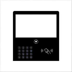 0.5mm 1mm 2mm 3mm Anti <b>Scratch</b> Polished Edge Float Silk Screen Tempered Glass Smart Panel for Industrial Supermarket Kitchen - Product Image 4