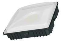 Projecteurs LED encastrés IP65 en aluminium moulé sous pression 100W/120W, CCT unique, certifiés ETL, 12000-14000LM, pour extérieur, stations-service, entrepôts, stades