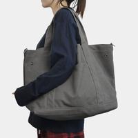 Sac fourre-tout en toile de coton écologique de 16 oz avec fermeture à bouton, grande capacité, sac de shopping, couleur unie, sac à bandoulière pour l'extérieur