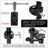 Brazo mágico flexible articulado ajustable de 11 pulgadas para accesorio Dslr, brazo mágico articulado multidireccional, luces LED, brazo mágico