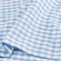 Nappe en Gingham Lavable Style Coréen, Couleurs Bleu Rose Café, Plusieurs Tailles Disponibles pour Décoration Intérieure et Fêtes