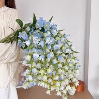 Künstliche Blumen Hängende Lilien Simulierte Blumen aus Seidenstoff Heimdekoration Blumenarrangement Florale Dekoration