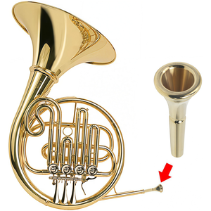 Bocchino per Tromba in Ottone Placcato Argento, Accessorio Professionale per Strumenti, Ordine all'Ingrosso Personalizzato per Musicisti <span class=keywords><strong>e</strong></span> Band - Product Image 1