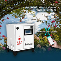Système de brumisation anti-moustiques en acier inoxydable haute pression 100 bars, brumisateur électrique intelligent à télécommande pour le jardin, la lutte antiparasitaire en extérieur
