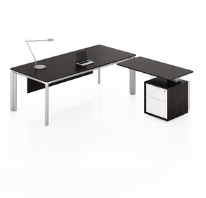 Escritorio ejecutivo de gran capacidad en forma de L, espacio de trabajo multifuncional para directores de oficina, muebles de oficina de uso <span class=keywords><strong>general</strong></span> - Product Image 6