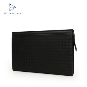 Borsa <span class=keywords><strong>pochette</strong></span> in <span class=keywords><strong>pelle</strong></span> intrecciata portafoglio da <span class=keywords><strong>uomo</strong></span> morbida borsa personalizzata con cerniera di grande capacità Business <span class=keywords><strong>pochette</strong></span> personalizzata per gli uomini - Product Image 2