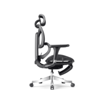 Chaise de bureau ergonomique moderne avec pieds en alliage d'aluminium à dossier en maille et hauteur réglable Caractéristiques inclinables