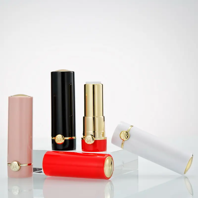 Wholesale custom recycled plastic DIY handmade round lipstick tubes