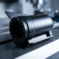 Pièce en aluminium Jeff usinée CNC de haute qualité, anodisée noire, sur mesure, usinage de précision, service d'usinage OEM, usine