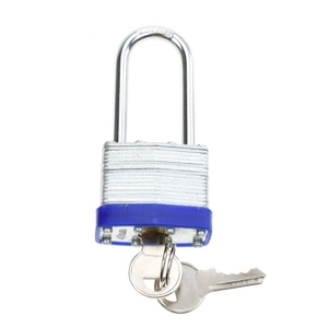 <span class=keywords><strong>Candado</strong></span> de Acero Laminado YH9110 con Cuerpo Ancho de 1-9/16 Pulgadas, Grillete Largo, Antirrobo, Aro de Plástico <span class=keywords><strong>Azul</strong></span>, Llaves Iguales - Product Image 3