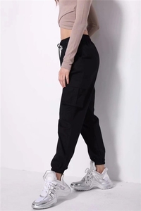 Vendita calda tessuto donna <span class=keywords><strong>pantaloni</strong></span> Cargo Casual su misura <span class=keywords><strong>pantaloni</strong></span> di cotone donna <span class=keywords><strong>con</strong></span> tasche laterali - Product Image 2