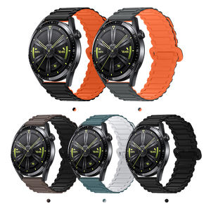 สายนาฬิกาซิลิโคนสองสี XY band 20mm และ22mm สายแม่เหล็กสำหรับนาฬิกา<span class=keywords><strong>5</strong></span> <span class=keywords><strong>4G</strong></span> - Product Image 1