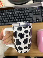 Nouvelle arrivée 2026 : Tasse à café isotherme de 15 oz avec couvercle rabattable et couvercle rabattable amovible, anti-fuite, en acier inoxydable 304 isolé