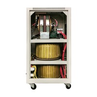 Régulateur de tension numérique intelligent monophasé DVR-15KVA avec affichage numérique, contrôle par relais, technologie SVC en cuivre pour imprimante laser 50Hz