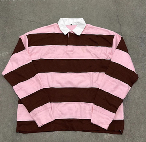 Street Style Letter Embroidered Long-sleeved Men Loose Stripe Sweatshirt Long-sleeved American Retro Casual <strong>Tshirt</strong> - Product Image 6