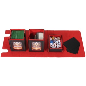 Caja de Cubierta de Cartas de Cuero Personalizada TCG para Cartas de Juego Yugioh, Juego de Mesa, Estuche de Almacenamiento de Cartas Coleccionables - Product Image 1