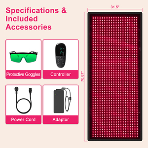 Bonliter 660纳米850纳米全身红色治疗灯垫垫红外光治疗毯3年保修 - Product Image 4