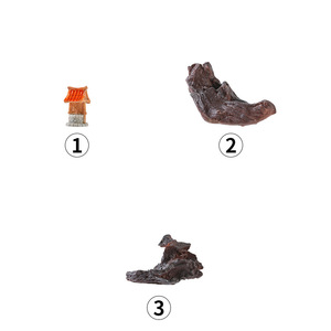 HAOXUAN Miniatuur Landschap Retro Antiek Harsen Scène Ornamenten Waterput Verrot Hout Aquarium Visbak Decoraties - Product Image 4