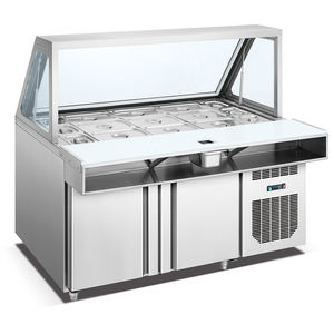 Elevador de 5 pies con tapa de cristal, para ensalada, sándwich, Pizza, escaparate de comida rápida, equipo de refrigeración - Product Image 1