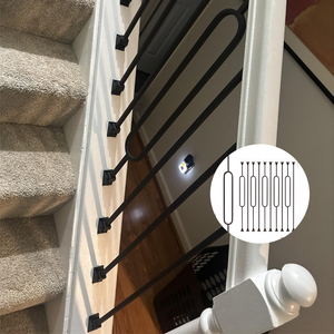 Modern Iron and Stainless <strong>Steel</strong> Stair Safety Railing Balustrade Posts and <strong>Rails</strong> - Product Image 5