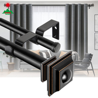 Tringle à rideaux en nickel brossé de qualité supérieure, tringle à rideaux en chrome poli, tringle à rideaux argentée, décoration moderne pour fenêtres de maison