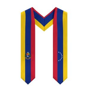 Bandera de Venezuela Patrón Bufandas Bandera nacional Graduación Faja Estola Bufanda de satén - Product Image 1