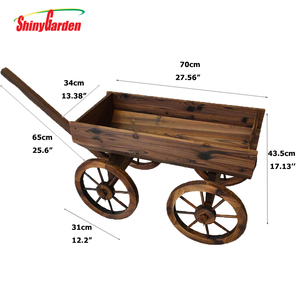 <span class=keywords><strong>Jardinière</strong></span> <span class=keywords><strong>en</strong></span> <span class=keywords><strong>bois</strong></span> Décoration extérieure <span class=keywords><strong>avec</strong></span> <span class=keywords><strong>roulettes</strong></span> et poignée - Product Image 2