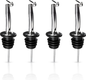 Stainless Steel Wine Pourer Red Wine Stopper <b>Bottle</b> Cap <b>Cork</b> Dust-Proof Capped Spout Decanter Spout Manufacturer Supply KR-DJQ2 - Product Image 1
