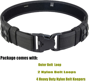 Atacado Heavy Duty Nylon Tactical <span class=keywords><strong>Belt</strong></span> Sistema Personalizado Outer <span class=keywords><strong>Belt</strong></span> Holster Utility Confortável Security Guard <span class=keywords><strong>Belt</strong></span> Outdoor Use - Product Image 4
