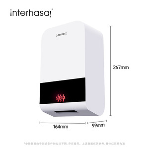 Sèche-mains automatique commercial ultra-mince à haute vitesse, mural, avec capteur et filtre pour salle de bain A3912 - Product Image 3