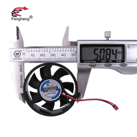 Ventilateur rond Fengheng 5013/5015 12v 7500 tr/min ventilateur de refroidissement sans brosse à double boule DC