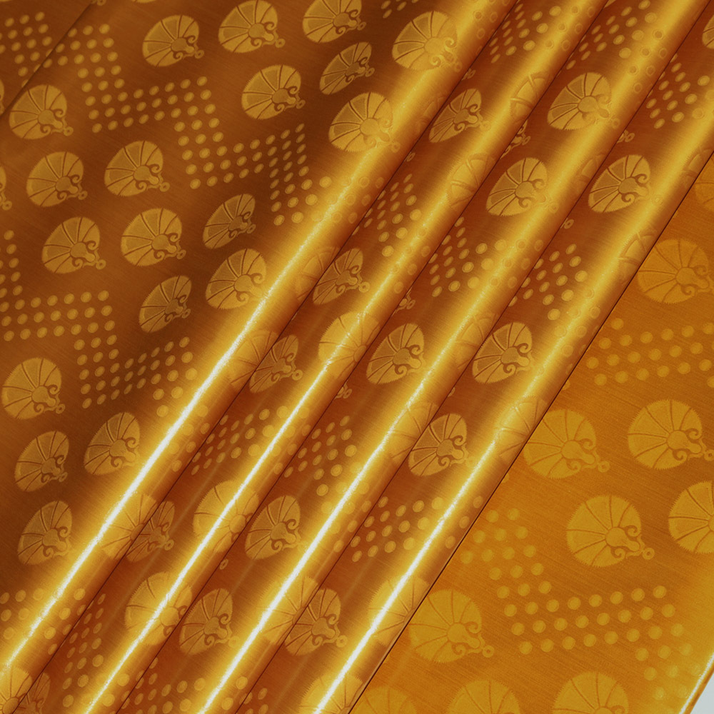 Gold Royal Diamond XL Custom Fabric Print 100% Cotton Textile Manufacture Do Customzied African Bazin Riche