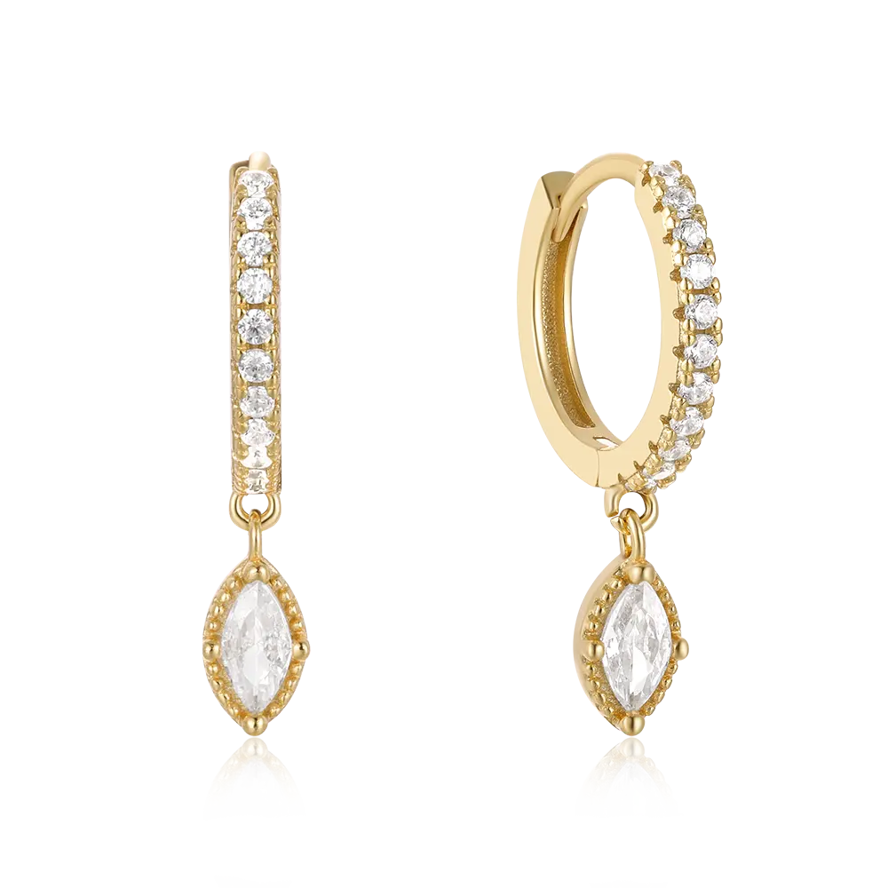 Argento ghiaccio zircone nappa oro diamante lampadario strass Design bohémien unico 925 donne luna moda orecchini pendenti