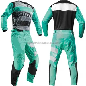 Jersey Bersepeda Pria, Jersey dan Celana Sublimasi Desain Kualitas Tinggi Set Pakaian Celana Motocross