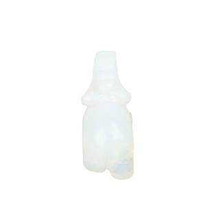 Bianco Giada Scultura del mestiere di Pietra Scolpita Carvingcrafts Elefante di Pietra naturale Mestiere Figurine Per La Decorazione Domestica - Product Image 6