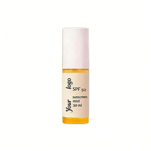 Daily Travel Invisible Face Sunscreen Spray Niacinamide Vitamin E Antioxidant Brightening SPF 50 Sun Mist for All Skin Types