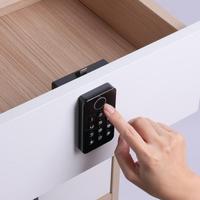 Serrure de tiroir numérique sans clé Qidots OEM à empreinte digitale avec bouton-poussoir, idéale pour armoire, salle de sport, chambre et meubles, adaptée aux enfants