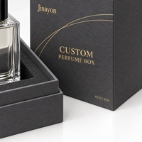 Boîte à parfum rigide gris foncé avec logo personnalisé 10x10x14cm, finition brillante, fermeture magnétique, doublure en éponge, conception personnalisée OEM