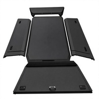 Couverture de benne rigide pliable manuelle en alliage d'aluminium de haute qualité personnalisable avec boîte de rangement verrouillable étanche pour Tundra Daily